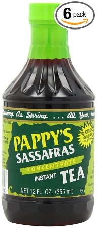 Pappy's Sassafras Concentrate Instant Tea, 12-Ounce Bottles (Pack of 6)