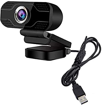 JOOAN Webcam HD 1080P with Microphone, PC Laptop Desktop USB Webcams, Pro Streaming Computer Camera, 110-Degree Widescreen with Rotatable Clip