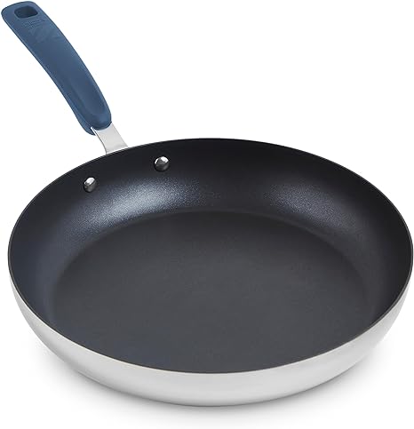 Zakarian by Dash 12" TruPro Nonstick Stainless Steel Fry Pan- Blue