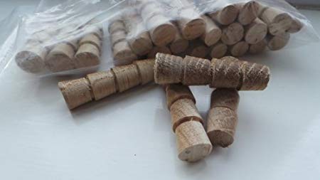 Pack of 100-1/2" Solid European Oak Wood Pellets/Plugs