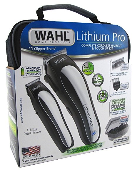 Wahl Lithium Pro Cordless Haircut & Touch Up Kit With Case (23 Pieces) Model# 79600-3301