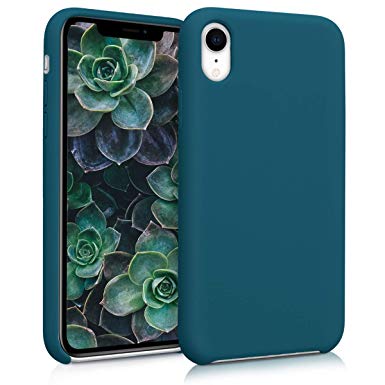 kwmobile TPU Silicone Case for Apple iPhone XR - Soft Flexible Rubber Protective Cover - Teal Matte