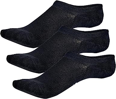 Bamboo Sports Unisex Invisible No Show Socks Moisture Wicking & Odor Eliminating