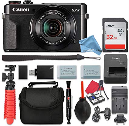 Canon PowerShot G7 X Mark II Digital Camera 4.2x Optical Zoom   32GB SD   Spare Battery   Complete DigitalAndMore Accessory Bundle (Cyber Monday Deal!)
