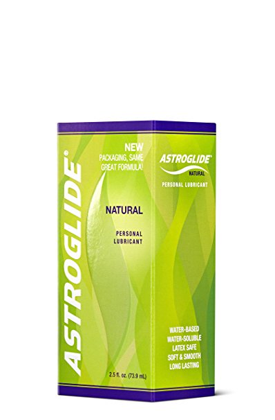 Astroglide Natural Liquid Personal Lubricant Our Natural Formula Is Not Made with Glycerin, Parabens, Fragrances, Flavors or Hormones. : Size 2.5 Oz. (Pack of 2)