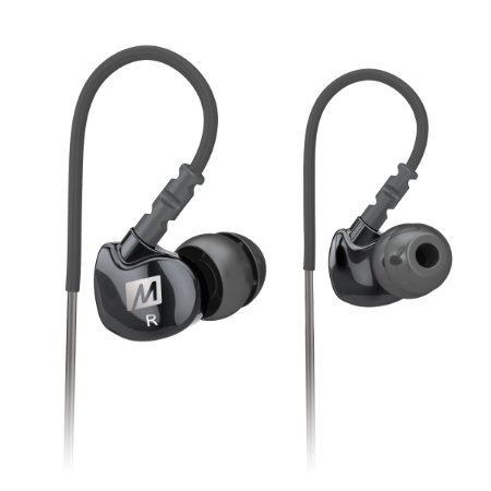 MEE audio Sport-Fi M6 Noise Isolating In-Ear Headphones with Memory Wire Black