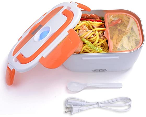 CHIMAERA Electric Portable Heated Lunch Box Food Warmer 1.5L (Orange)