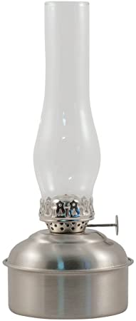 Vermont Lanterns Oil Lamps - Brass Dorset Table Lamp (10", Pewter)