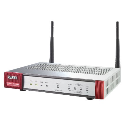 ZyXEL ZyWALL USG20W 80211n Wireless Internet Security Firewall with 4 Gigabit LANDMZ Ports 2 IPSec VPN SSL VPN  and 3G WAN Support