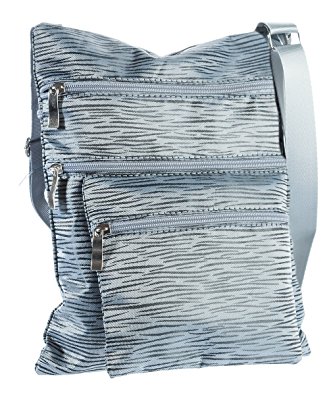 Suvelle Wood Grain Crossbody Bag, Everyday Swingpack Travel Purse, Messenger Handbag #601
