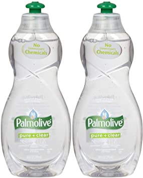 Palmolive Ultra Dish Washing Liquid Pure clear, 10oz - 2 Pack...