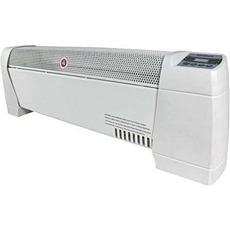 Optimus H-3603 30-Inch Baseboard Convection Heater with Digital Display and Thermostat, White