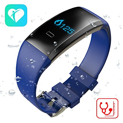 TenTenCo New Arrival Fitness Tracker with Bluetooth 4.0, Blood Pressure/Blood oxygen/Heart Rate Monitor/Sleep Monitor Smart Watch, Work with Android and IOS