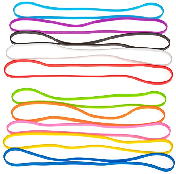Grifiti Band Joes 12 x .25 Silicone Rubber Bands Cooking Durable Boxes Wraps 10 Pack Assorted Colors