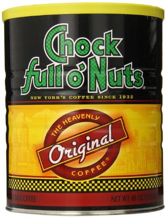 Chock Full O Nuts Ground Coffee, Original Blend, 48 Ounce