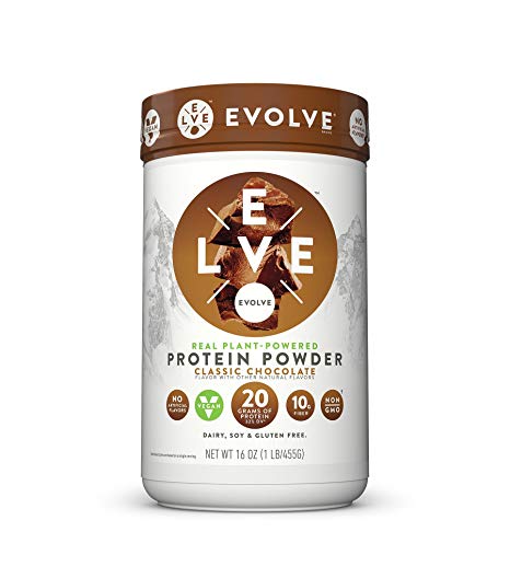 Evolve Protein Powder, Classic Chocolate, 20g Protein, 1 Pound