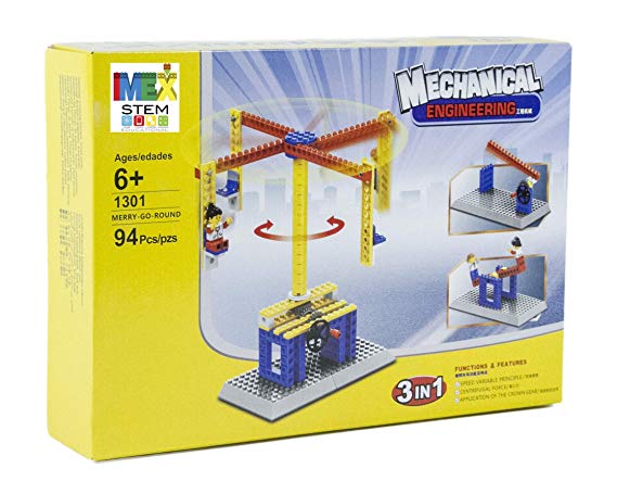 Imex STEM 3 in 1 Power Machinery Carousel Building Set