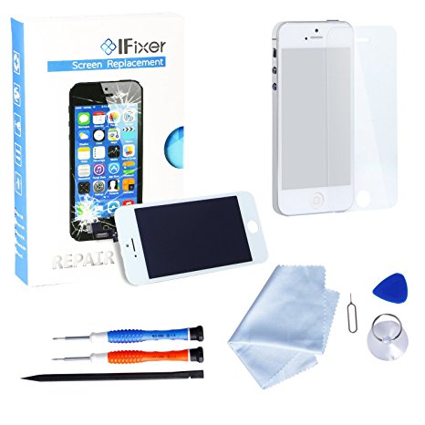 IFixer iPhone 5s Digitizer LCD Screen Replacement Kit White