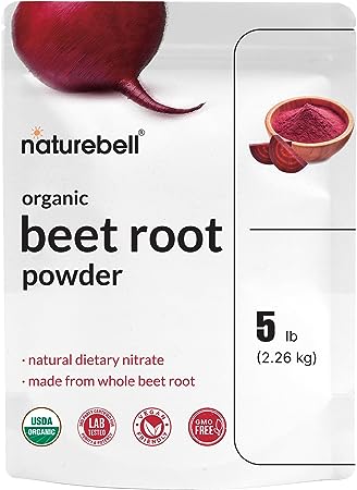 Organic Beet Powder 5Lbs | 4,000mg Per Serving – Concentrated Whole Beet Root Source | High Dietary Nitrates – Raw Superfood Supplements – Great for Vegan Shakes & Smoothies – Non-GMO