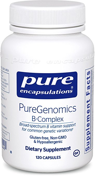 Pure Encapsulations - PureGenomics B-Complex - Broad Spectrum B Vitamin Support for Common Genetic Variations* - 120 Capsules