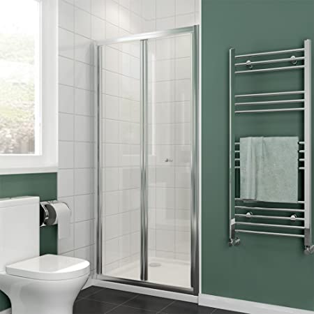 700mm Bi-fold Shower Door Enclosure Glass Reversible Folding Cubicle Door