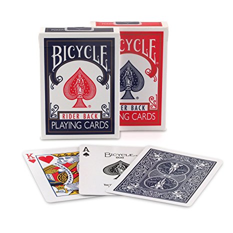 Bicycle Rider Back Index Playing Cards (COLORS MAY VARY- SINGLE PACK)