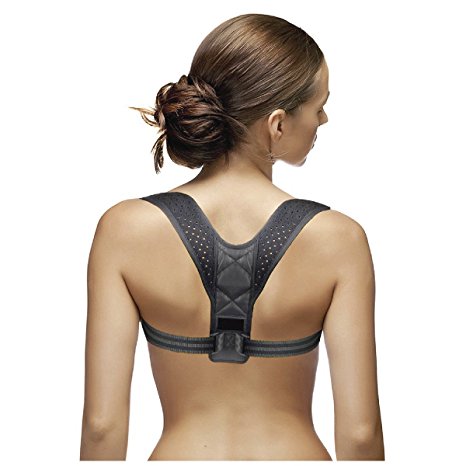 Posture Corrector for Women | Back Support Brace for Postural Correction | Relief from Neck and Back Pain | Lightweight & Breathable | Fully Adjustable Front Straps | Invisible Under Clothes