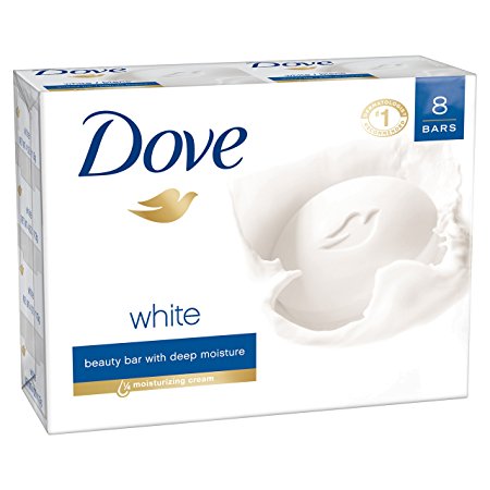 Dove Beauty Bar, White 4 oz, 8 bar