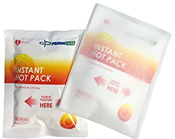 Primacare PHP-45 Instant Hot Pack with Cover Size 4" x 5" (Pack of 24)