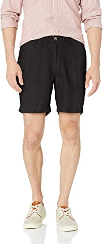Amazon Brand - 28 Palms Men's Relaxed-Fit 7" Inseam Linen Short with Drawstring