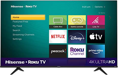 Hisense 65-Inch Class R6 Series Dolby Vision HDR 4K UHD Roku Smart TV with Alexa Compatibility (65R6G, 2021 Model)