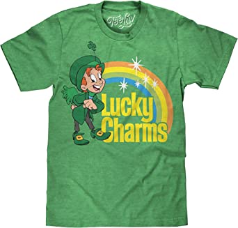 Tee Luv Lucky Charms T-Shirt - Lucky The Leprechaun Cereal Shirt