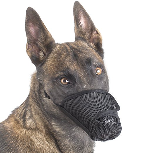 Dog Muzzles Anti licking Bitting Long Nasal Mesh Mask Mouth Cover for Postoperative Surgical Wound
