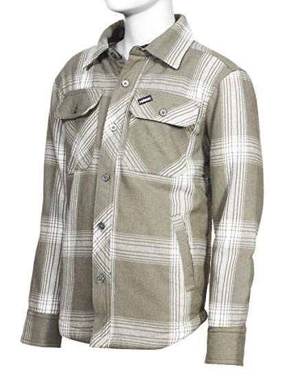 Tony Hawk Boys Long Sleeve Plaid Button Down Flannel Shirt with Sherpa Lining School Clothes Shirt