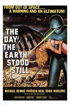 THE DAY THE EARTH STOOD STILL by Robert Wise 1951 MOVIE POSTER 24X36 new rare (reproduction, not an original)