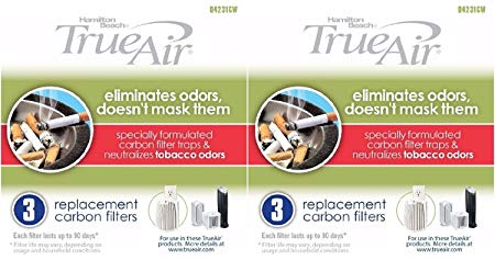 Hamilton Beach True Air Carbon Filter for Tobacco Odors 6-Pack