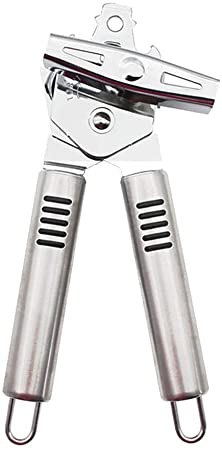 Can Opener Manual Can Opener Stainless Steel Safety Manual Easy-To-Use Professional Food Safety Opener For the Elderly Easy-To-Use Kitchenware Smooth Edge Opener