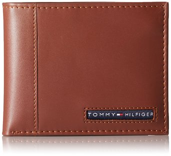 Tommy Hilfiger Men's Leather Cambridge Passcase Wallet