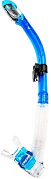 Cressi Adult Diving Dry Snorkel with Splash Guard and Top Valve | Supernova Dry: designed in Italy