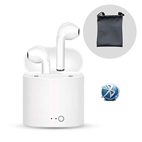 Bluetooth Headset Mini Headphones Headphones Music Headphones Stereo Headphones, Bluetooth Headsets with Microphones and Noise Reduction, Mini in-Ear Headphones Cordless Sports Headphones