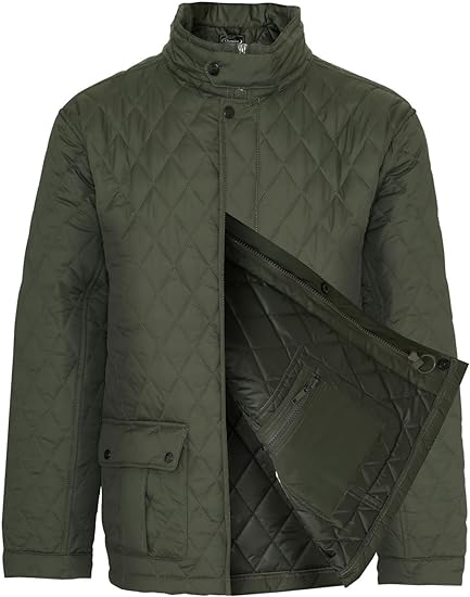 Champion Men Country Estate Padstow Diamond Quilt Lined Coat