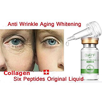 QYANF Argireline Liquid Six Peptides Serum For Striae Anti-Wrinkle Cream Anti Aging Collagen Rejuvenating Face Lift Skin Care