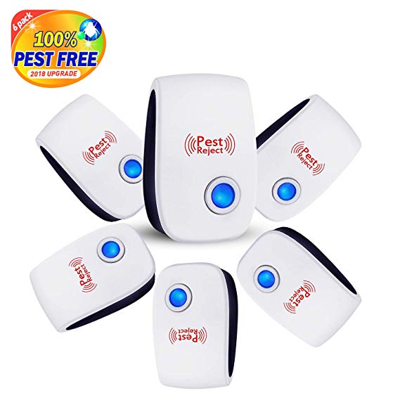 doopoo Ultrasonic Pest Repeller Electronic Best Pest Repellent in 2019 Indoor Pest Control Ultrasonic Repellent Pest Reject for Ants, Mice, Mosquito, Bug, Spider, Roach, Fly