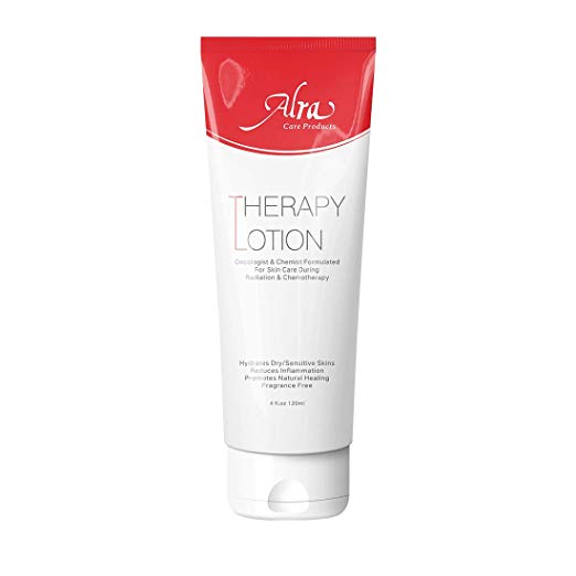 Radiation Relief - Alra Therapy Lotion for Radiation and Chemotherapy Treatment Formulated with Aloe Vera Gel and Lanolin Oil, Fragrance Free and Alcohol Free, 4 oz