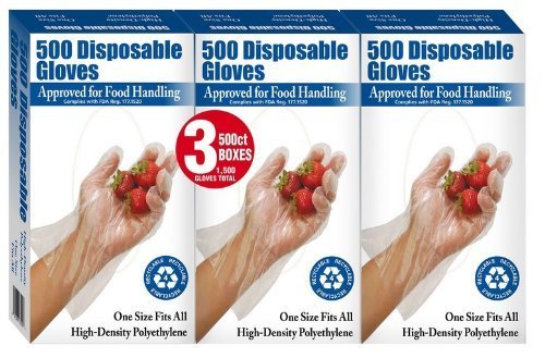500 Disposable Gloves 3 Pack