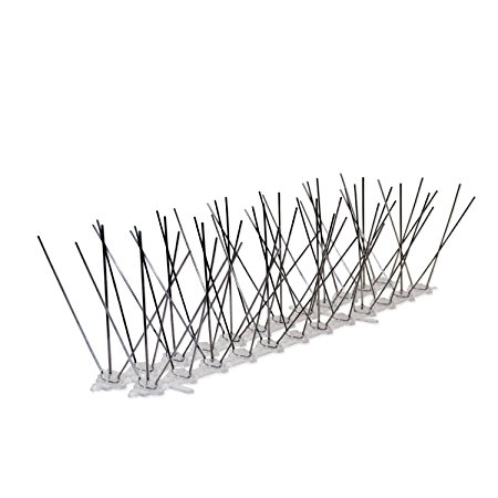 Ecoda Polycarbonate Birds Bird Spikes Spike Pigeon Pest Repellent Scarecrow10' Kit