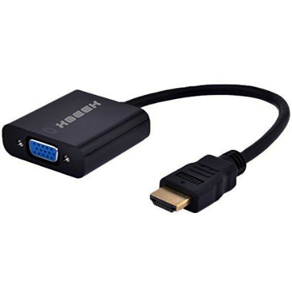 Xgeek 1080P HDMI Male to VGA Female Video Converter Adapter Cable For PC Laptop DVD HDTV PS3 XBOX 360 and other HDMI Input Devices