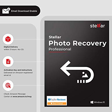 Stellar Photo Recovery Professional for Windows - 1 PC, 1 Yr |Email Delivery in 3 Hours - No CD|Download|Genuine Licence