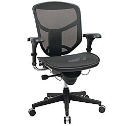 WorkPro(R) Quantum 9000 Series Ergonomic Mesh Mid-Back Chair, Black