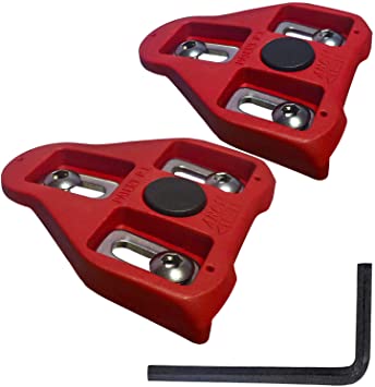 Neworld Bike Cleats Compatible with Look Delta Pedals (Incompatible with SPD) Road Cycling-Compatible with Look System-Indoor Cycling & Road Bike Bicycle Cleat Set